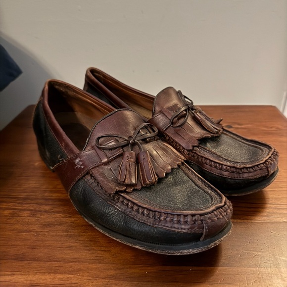Johnston & Murphy Two-Tone Leather Loafers - Picture 1 of 3
